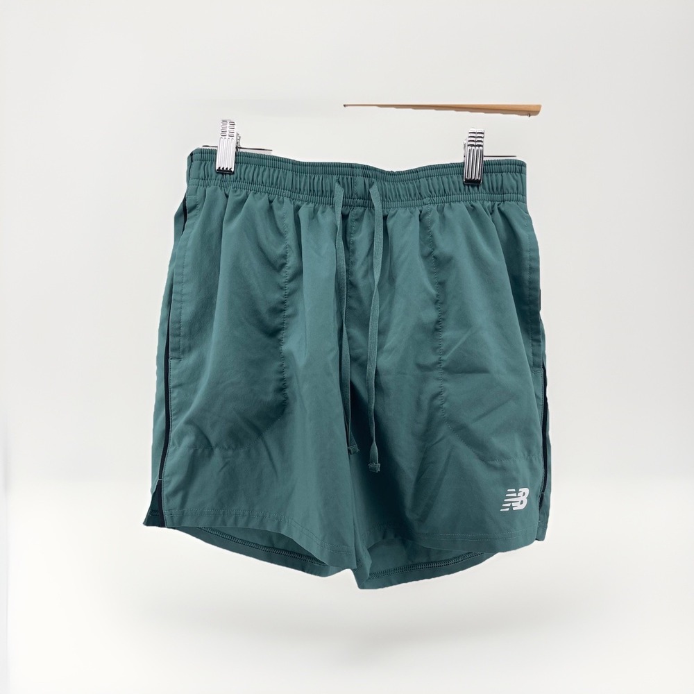 New Balance Men's Green Athletic Shorts Size S Lined Running Gym Training